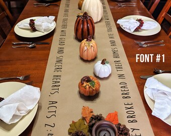 Holiday table decor
